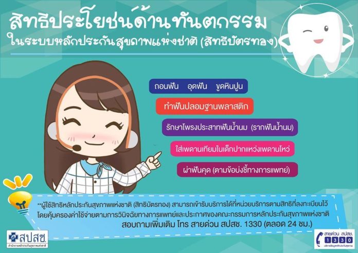 ทำฟัน 30 บาท !! สิทธิดีๆ จากหลักประกันสุขภาพแห่งชาติ (บัตรทอง)