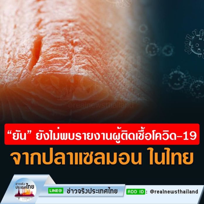 นพ.ทวีศิลป์ “ยัน” ยังไม่พบรายงานผู้ติดเชื้อโควิด-19 จากปลาแซลมอนในไทย